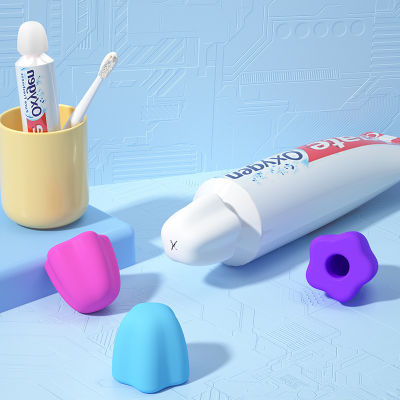 35ชิ้นยาสีฟันปั๊มจ่าย-ปิดตัวเองซิลิโคนยาสีฟันหมวกสำหรับห้องน้ำยาสีฟัน S Aver บ้านทำความสะอาดช่องปาก Gadged