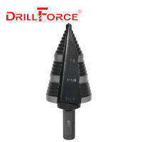 【2023】Drillforce 316 ";-1-38"; ดอกสว่านขั้นบันได38 "; ก้าน Hex HSS M2กรวยโลหะอลูมิเนียมงานไม้เครื่องมือตัดรู