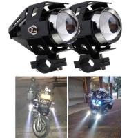 2ชิ้นสปอตไลท์ Led มอเตอร์ไซด์ U5 Lampu Depan Motor + สวิทช์ไฟหน้ามอเตอร์ไซค์1ชิ้น + ไฟป้ายทะเบียน LED มอเตอร์ไซค์2ชิ้น