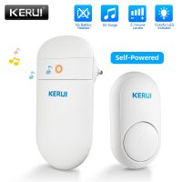 ♀△❁ KERUI M518 Wireless Doorbell Self Power Generation 52 Songs Smart Home Security Welcome Chimes Door Bell Mini Button LED Light