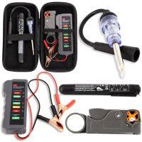 Automotive Ignition Tester Spark Plug With Auto Battery Car Engine In Line System Brake Fluid Oil Quality Check Pen Detector Set