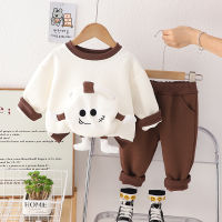 IENENS Spring Autumn Kids Baby Boys Cartoon Clothes Fashion Clothing Sets Infant Boy Shirt + Pants 2pcs Outfits Suits Children Wears Toddler Casual Outfit 1-5 Years