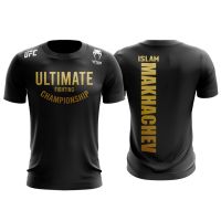 New FashionUFC x ISLAM TShirt Microfiber Ultimate Fighting Championship Islam Makhachev Gold 2023