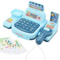 Cashier Toy Cash Register Playset Supermarket Checkout Toy With Sound And Light Shopping Cashier Role Play Game Set For Kids