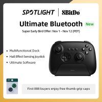 8BitDo - Ultimate Wireless Bluetooth Gaming Controller พร้อมแท่นชาร์จสำหรับ Nintendo Switch และ PC, Windows 10, 11, Steam