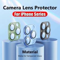 Metal Camera Lens Protector Glass For iPhone 13 14 Pro Max 12 Mini Back Lens Cap On iPhone 11 14 Plus Full Cover Protective Case  Screen Protectors
