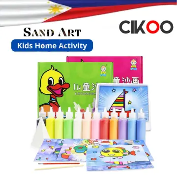 DIY Colored Sand Paintings  Sand art projects, Sand art for kids