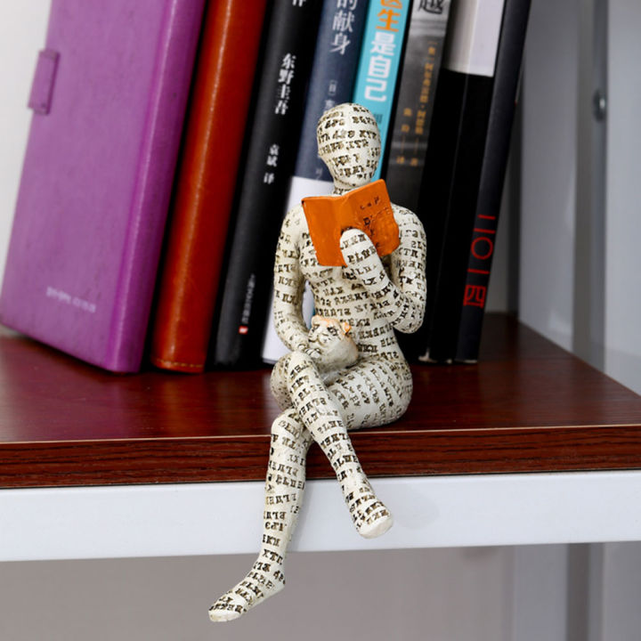 hot-รูปปั้นเรซินรูปปั้นเรซินสำหรับอ่านหนังสือหญิงห้องนั่งเล่นในบ้านรูปแกะสลักระเบียงห้องนอน