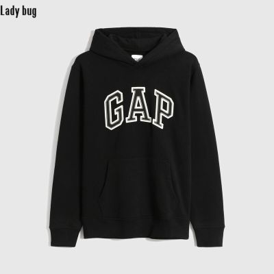 Gap เสื้อสเวตเตอร์มีฮู้ดผู้ชายและผู้หญิง,เสื้อกันหนาวขนแกะวัสดุคาร์บอนนุ่มหมวกคู่ใหม่ฤดูใบไม้ร่วงและฤดูหนาว