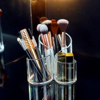 Acrylic Organizer for Cosmetics Transparent Eyebrow Pencil Brush Holder Makeup Organizer Boxes Brush Containers Storage Box