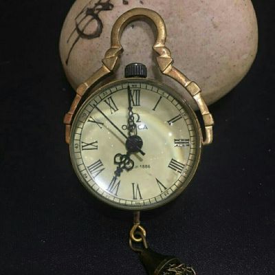 ของเก่า เบ็ดเตล็ด ของเก่า คริสตัลบอล นาฬิกาแขวน นาฬิกาพก นาฬิกาเชิงกล จี้ นาฬิกาทองแดง เก่า ย้อนยุค วินเทจ นาฬิกาแขวนขนาดเล็ก