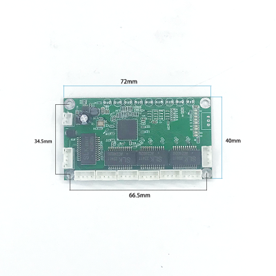 Fast Switch Mini 8 Port Ethernet TAP Switch 10100Mbps Network Switch HUB Pcb Module Board For System Integration Module