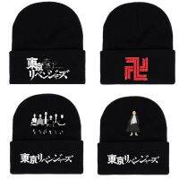 [Hana Clothing Store] Kawaii Tokyo Revengers ญี่ปุ่นอะนิเมะฤดูหนาวอุ่นถัก Bonnet หมวกน่ารัก Draken Mikey ชายสีดำสบายๆการ์ตูนพิมพ์หมวก