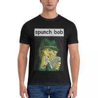 Spunch Bob Kaos Klasik Kaos Olahraga Pria Atasan Musim Panas Baju Lucu Baju Vintage