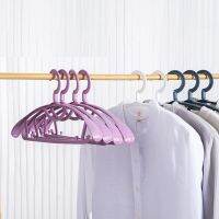 5/10Pcs Clothes Hanger Household Hanger Arc Design Plastic Wide Shoulder Semi-Circular Hanger Seamless Hanging Organizer Horse