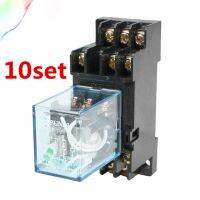 10เซ็ต HH53P MNJ 11-Pin DC12VDC24VMขดลวดวัตถุประสงค์ทั่วไปไมโครมินิรีเลย์กลางแม่เหล็กไฟฟ้ารีเลย์