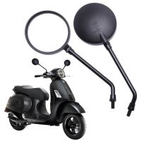 Motorcycle Electric Scooter Side Rear View Rearview Mirror Round Accessories For Vespa Gts 300 Hpe Sprint Pk Px 200 Lx Primavera Mirrors