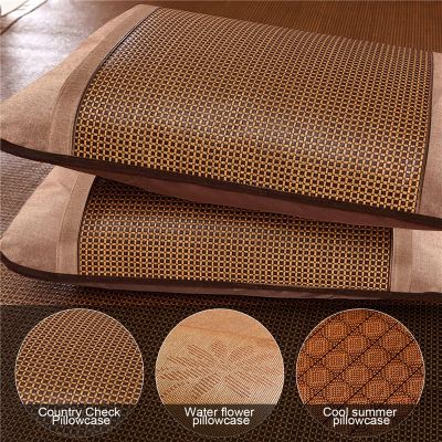 Summer cool Bamboo rattan pillow cover high quality adult health care 48x72 cm pillows Cover Neck guard
