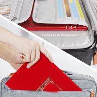 P7IKSNAIL Multifunctional Document Storage Bag Multi-Layer Document Organizer Bag Document Passport Bag Suitable for Office