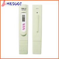 HESUOI หน้าจอแบ็คไลท์ขนาดใหญ่ เครื่องวัด TDS แบบดิจิตอล TDS-3 2 in 1 เครื่องวิเคราะห์น้ำ แบบพกพาได้ ปากกาทดสอบคุณภาพน้ำ น้ำดื่มดื่มน้ำ