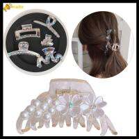 RRAITO กิ๊บติดผมเครื่องหัวโปร่งแสงสีกิ๊ฟติดผมกรงเล็บที่คาดผมแบบผ้าของผู้หญิง