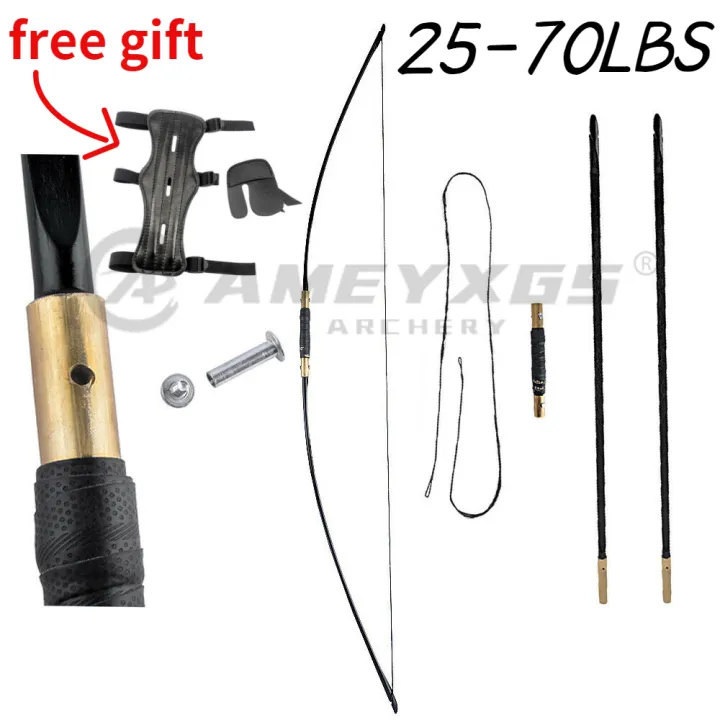 Arc Long Traditionnel Anglais Démontable - Puissance 20-120 Lbs - Longueur 65" - Chasse/Tir