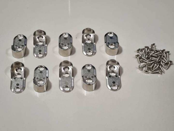 Hafele Closet oval rail end support (10pieces) Lazada PH