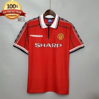 Ready Stock 1998 1999 BECKHAM CANTONA GIGGS Team Retro Football Jersey EURO Size S-XXL