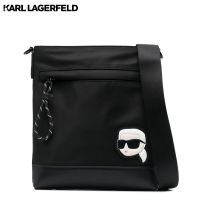 KARL LAGERFELD - K/IKONIK 2.0 NYLON FLAT CROSSBODY 230M3010 กระเป๋าสะพาย