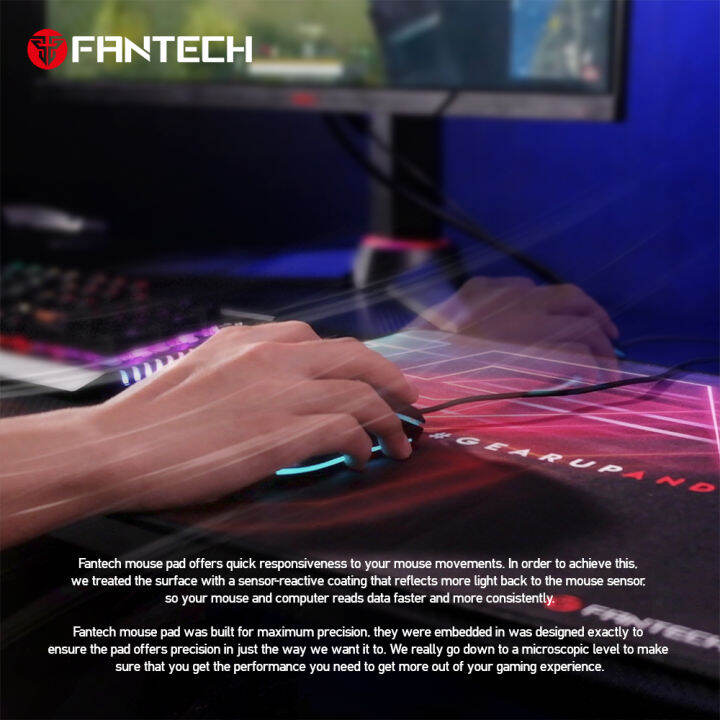 fantech-mp292-mousepad-gaming-speed-แผ่นรองเม้าส์-แบบสปีด-ขนาด-290x250x3-mm