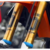 สติกเกอร์โช้ค ด้านหน้า สีดำ สำหรับ OHLINS CRF DTRACKER KLX 150 ORAJET