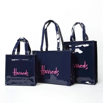 Harrods Classic PVC Shoulder Bag Handbag Shopping Bag