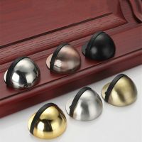 Stainless Steel Rubber Door Stops Non Punching Sticker Hidden Door Holders Catch Floor Mounted Nail-free Door Stop Door Hardware Locks