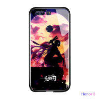 UCUC เคสโทรศัพท์เคสสำหรับ Honor 8กันกระแทกDemon Slayerเคสแข็งอะนิเมะกระจกเทมเปอร์เคสกันกระแทกฝาครอบ