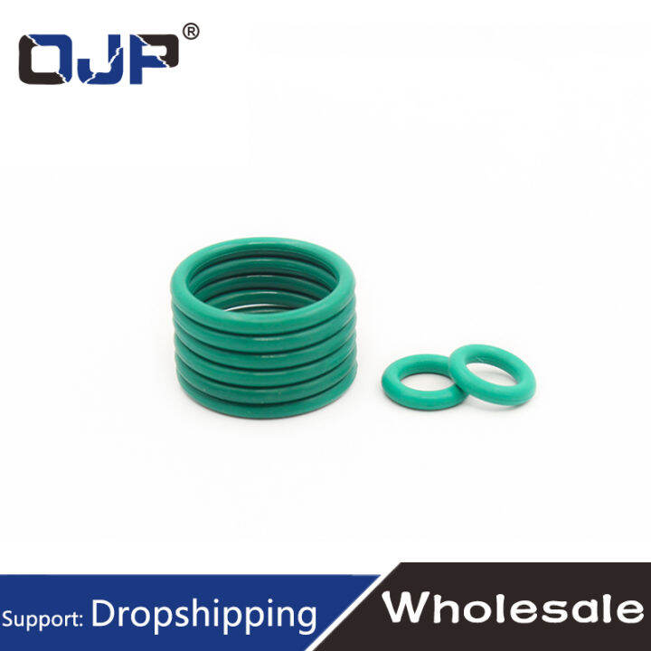 2023-rubber-ring-green-fkm-o-ring-seal-4mm-thickness-od8mm-rubber-o-ring-seal-gasket-ring-washer