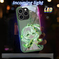 มก. เคสโทรศัพท์เรืองแสง LED สำหรับเคสโทรศัพท์ซัมซุงเคสโทรศัพท์ S23ULTRA S23Plus S21Plus S22Plus S22ULTRA S20PLUS A53 A73 NOTE20ultra A12 A14 A71 A52 A32 A21S NOTE10 10Plus Genshin Impact 006