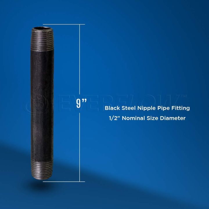 Black Iron Pipe 9 Inches 1/2 Lazada PH