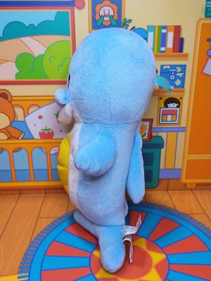 Hot 31ซม. Kawaii Dolphin Plush ตุ๊กตาตุ๊กตา Sleep LED Night โคมไฟเพลง Sleeping Soothing ของเล่นเด็กของขวัญน่ารักสำหรับ Girls