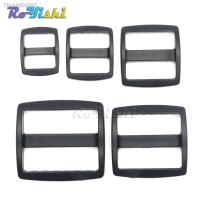 ✖卐 10pcs/pack Plastic Slider Tri Glide Adjust Buckles Wider Style Backpack Straps Black