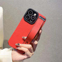 IPhone14/13/12 ProMax สายรัดข้อมือหินกรวด IPhone11เคสโทรศัพท์/11 Promax/ 12Pro/13Pro/14Plus ง่ายเลนส์เก๋ไก๋ป้องกันสูง