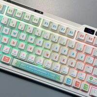 129 Keys เชอร์รี่ข้อความเหมือนกับสีเขียวข้อความเหมือนกับ PBT ย้อมระเหิดเชอร์รี่รายละเอียดสำหรับ MX สวิทช์วิศวกรรมแป้นพิมพ์ข้อความเหมือนกับ