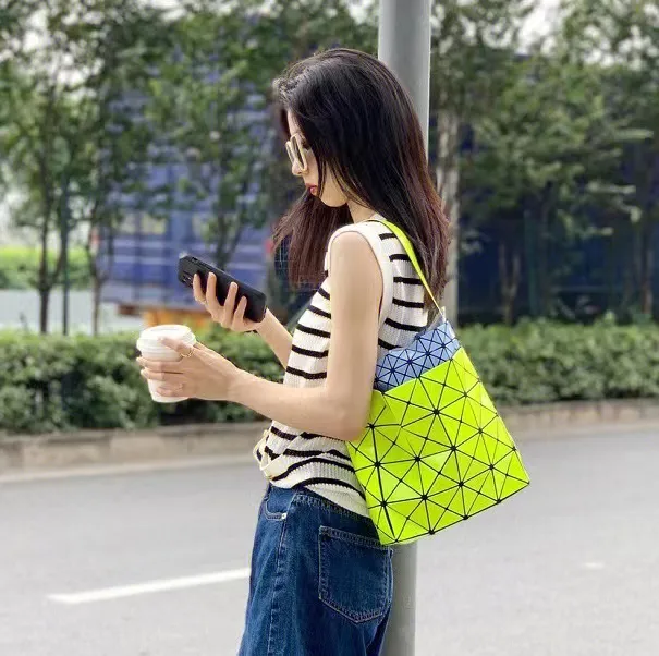 Bao Bao Issey Miyake Prism Striped Geo Tote Bag