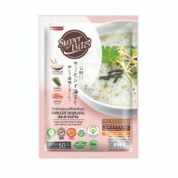 Super Bites ซุปเปอร์ไบท์ โจ๊กกึ่งสำเร็จรูป รสปลาแซลมอลผสมสาหร่าย 50 กรัม (Super01) เพื่อสุขภาพ Super Bites Jasmin Rice salmon and seaweed