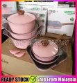 READY STOCK 🔥 NEOFLAM ECOLON - 12Pcs CASSEROLE Ceramic Cookware Coating Die Cast Aluminium Korea Cooking Pots / Set Periuk Anti Lekat. 