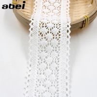 ；‘。、’ 5Yards/Lot, 6Cm Width, White Beige Black Cotton Lace Rion DIY Handmade LACE TRIMS Garment Accessories