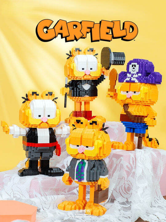 BALODY Garfield handmade Garfield small particles assembling building