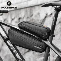 2023☈ ROCKBROS Bicycle Bag MTB Road Multi Front Bag Frame Bag Triangle Bike Bag Tail Bag Set Daily Large Waterproof Cycling Panniers