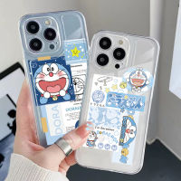 เคสป้องกันสำหรับ OPPO A16 A15 A16E A16k A95 Reno6 Z 5G A94 A54 A74 4G A53 A76 A96 A12 A5S A92 A52โดราเอมอนน่ารักคุณภาพสูงขอบสี่เหลี่ยมรองรับการกระแทกที่คลุมเต็ม