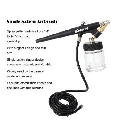 Y&amp;L KKmoon High Atomizing Siphon Feed Airbrush Single Action Air Brush Kit for M