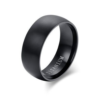 LETAPI 2023 New Titanium Rings For Men 8mm Cool Black Male Ring Wedding Engagement Jewelry
